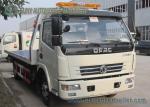 5 Ton DFAC Road Rescue Flatbed Wrecker Tow Truck Dongfeng