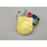 Buy cheap Customized Soccer Football Medallion Die Cast Medals , Bronzed Police Challenge Awards from wholesalers
