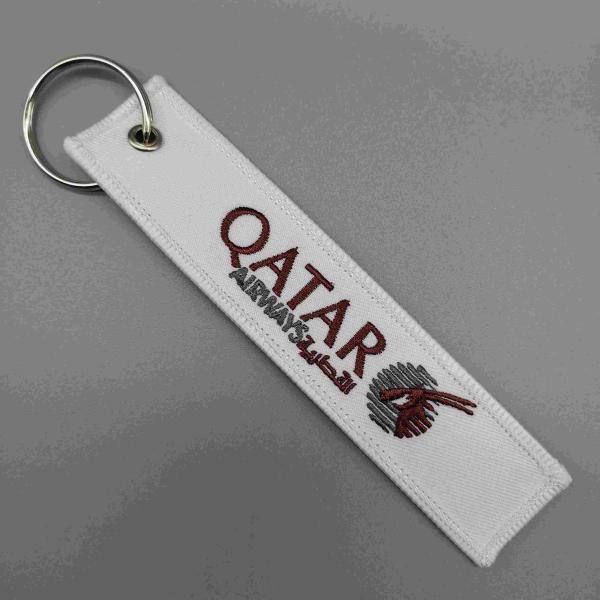 Buy cheap Qatar Airways Custom Patch Keychain Aviation Cultural Collection Compact Dual Sided from wholesalers