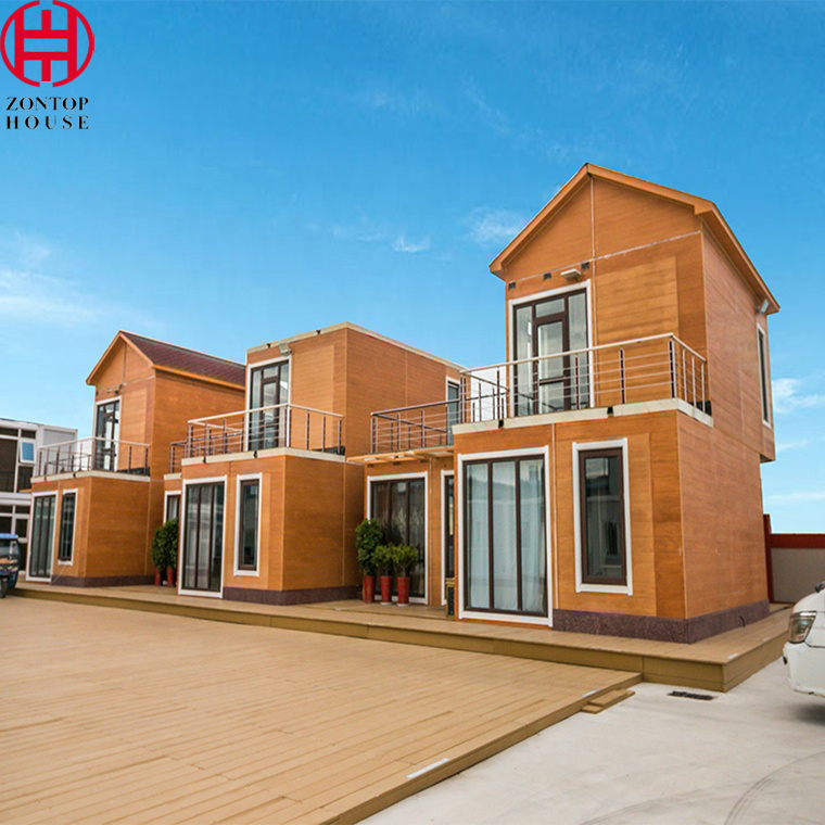 Zontop China modular flat pack mobile 3 bedroom cheap light steel prefab house prefabricated homes