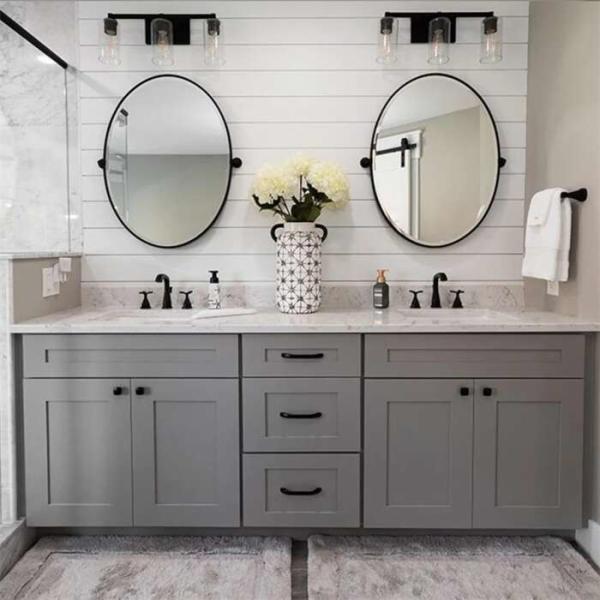 Buy cheap CAD Drawing Ceramic Bathroom Vanity Cabinet Wall Mounted from wholesalers