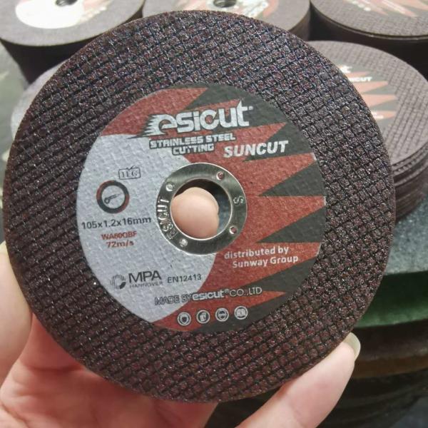 Red D105x1.2x16mm Stainless Steel Cutting Discs OEM ODM Cut Off Wheel For