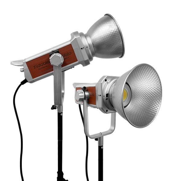 Brown 200w portable LED photography lighting 2700K-7500K suitable for studio
