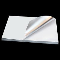 Buy cheap High Glossy Sliver Self Adhesive Sticker Paper 130gsm A4 Waterproof product