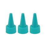 Turquoise Plastic Squeeze Bottle Tops Pointed Nozzle Bottle Twist Bottle Cap