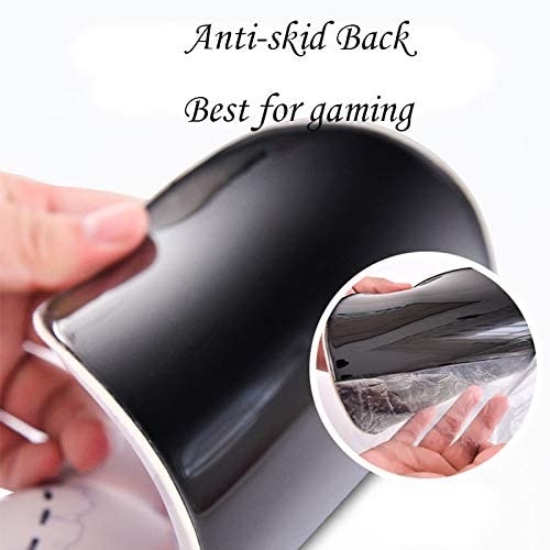 Minglu WMP-048 Non Slip Cartoon Wrist Protected Memory Foam Mouse Pad with wrist rest support
