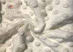 Polid Colour Warp Knit Minky Dot Plush Fabric For Baby Blanket Cloth