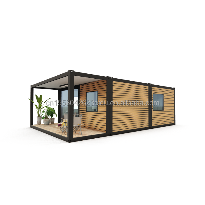 Plant Container House Movable Prefabricated House with 50/75/100mm Wave Sandwich Panel