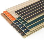 Interior Decoration Fluted Wall Panels Wooden Grain Design and Textured Wooden