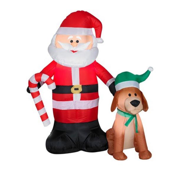 Buy cheap Factory Customized Shop or Family Christmas Roof Decoration Inflatable Santa Claus on Fire from wholesalers