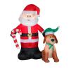 Buy cheap Factory Customized Shop or Family Christmas Roof Decoration Inflatable Santa Claus on Fire from wholesalers