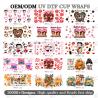 Buy cheap 16oz Cold Cup Wrap Transfers For Valentine'S Day Perfect For Any Occasion And Project from wholesalers