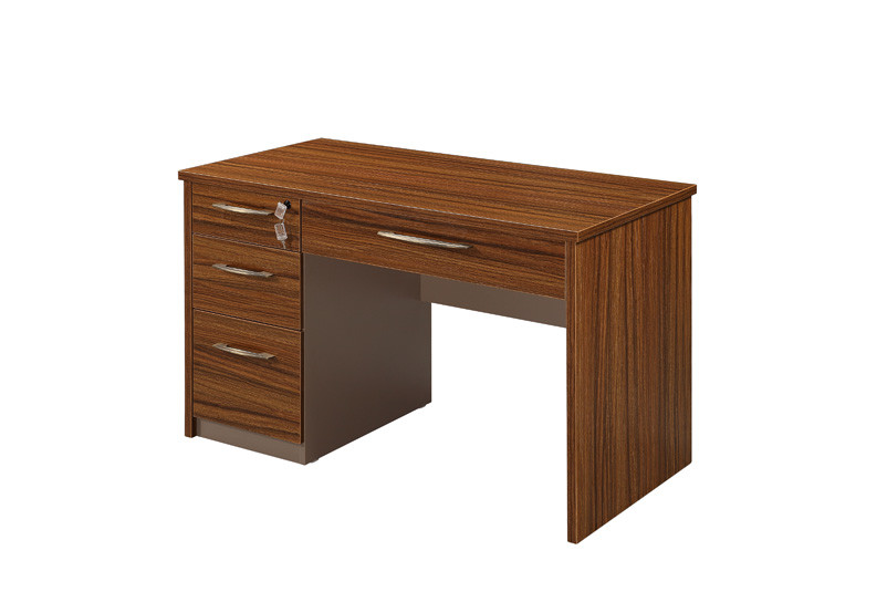 ISO9001 Compliant Computer Desk With Drawers , Compact Computer Desk Smooth Edge