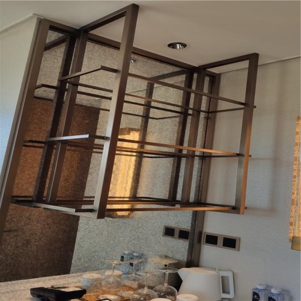 Modern design Gold Stainless Steel Rack Office Home Storage Shelves Metal