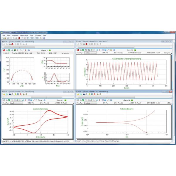Battery Testing 8 Channel Potentiostat Galvanostat CS310X