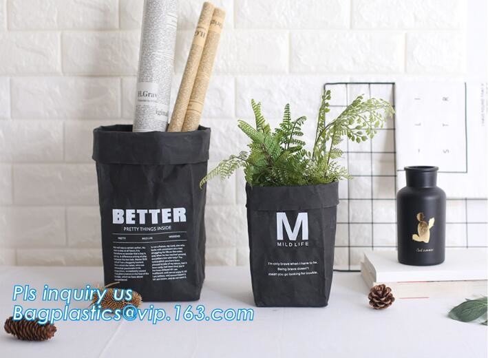 washable paper and tyvek foldable storage sack basket, tyvek bag waterproof storage container hamper baskets bagplastics