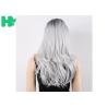 Buy cheap Ombre Grey Non Lace Long Synthetic Wigs High Temperature Fiber Side Part from wholesalers