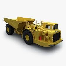 Buy cheap High Performance Underground Mining Dump Truck Yellow Color Low Pollutant Emission from wholesalers