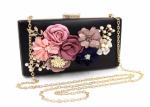 Elegant Flora Bridal Evening Clutch Bags 18 * 11 * 5cm For Women
