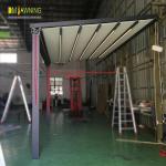 Retractable Outdoor Pergola Awning Kits Aluminum PVC Sail Pergola Automatic Roof