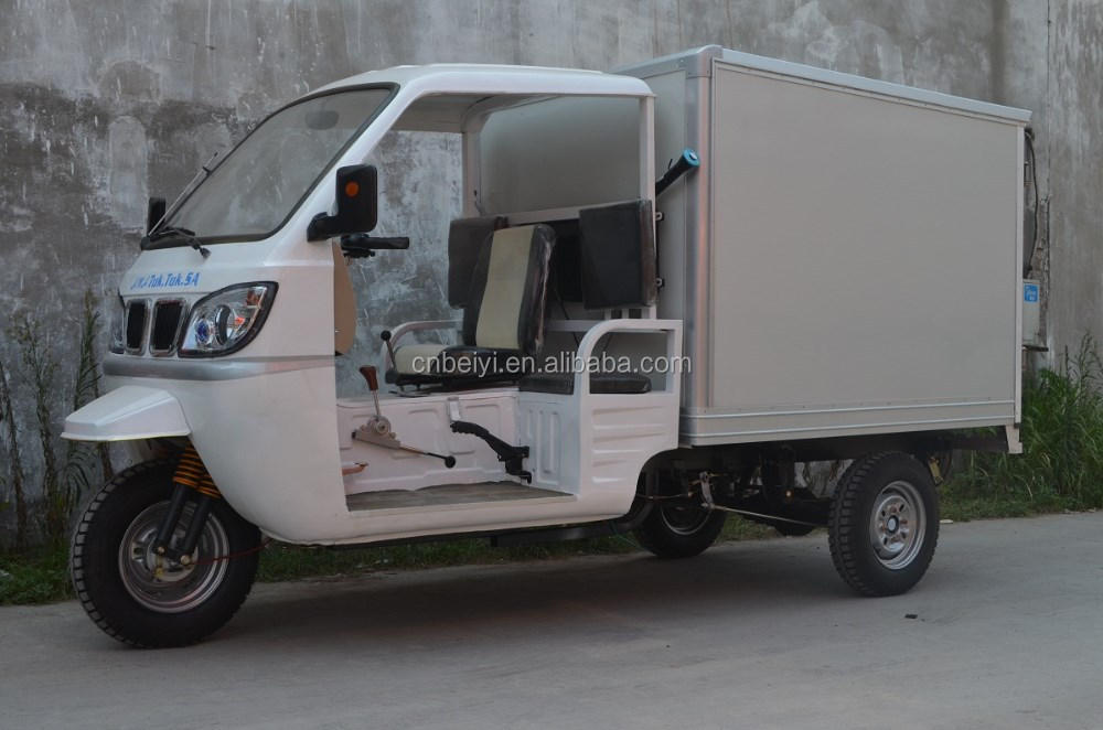 Gasoline Three Wheel Cargo Van Motorcycle with Tire Size 5.0-12 and Curb Weight ≥500kg