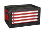 Steel Multifunctional Tool Box Top Cabinet , Red Black Metal Tool Chest With