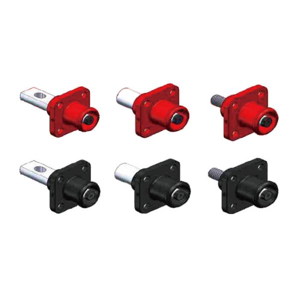 Straight Head 120 Amp 1 Pole Waterproof Battery Connectors With Plastic Shell