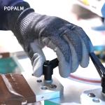 Wear Resistant PU Safety Gloves Anti Slip 18 Gauge ANSI Cut Level 4 Gloves