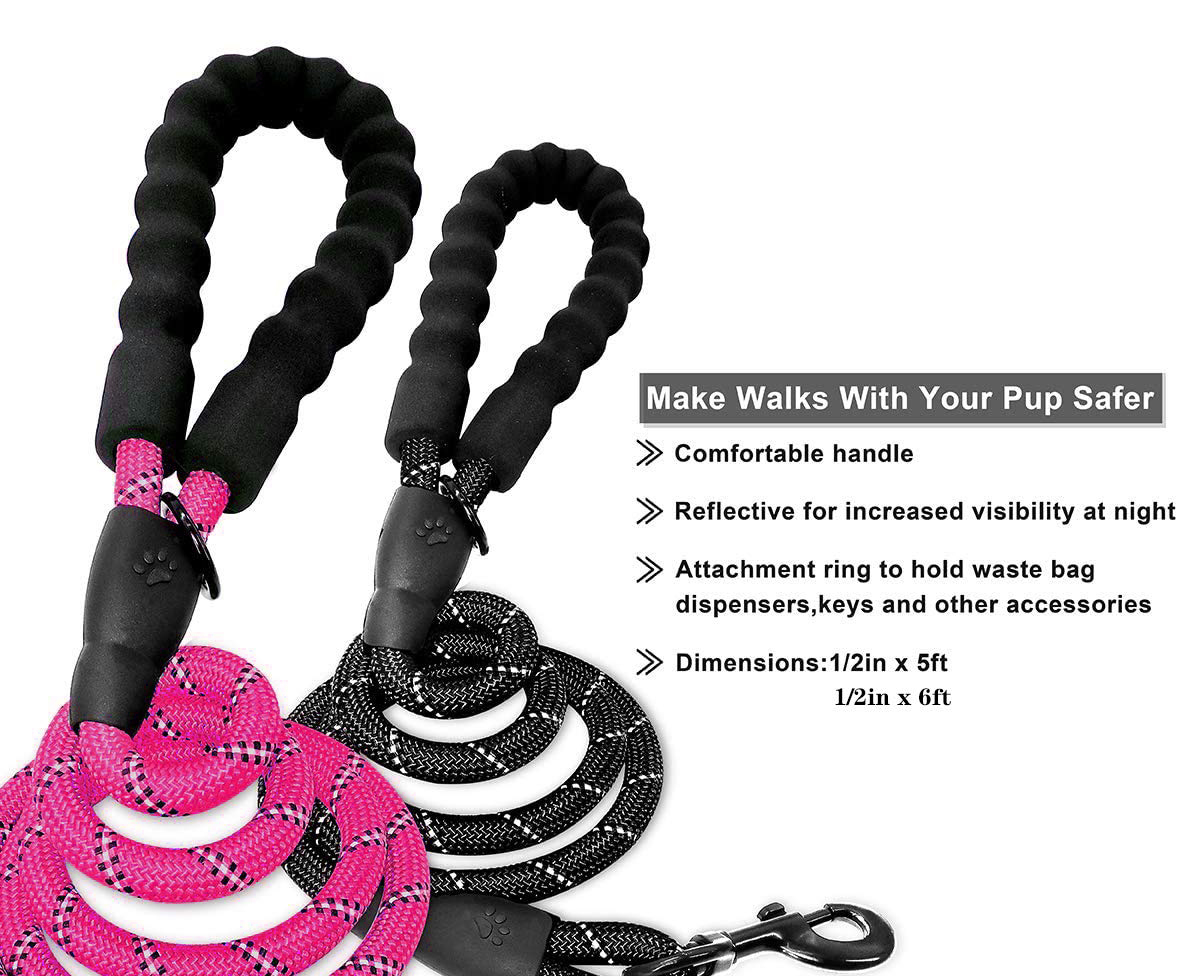 Reflective Nylon Dog Leash Acceptable OEM ODM Manufacture All-Season Market