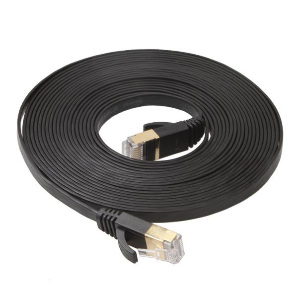Buy cheap Cat6 UTP Ethernet Lan Cables Flat Short Black Color For Computer from wholesalers