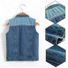 Buy cheap Cotton Kids Denim Clothes Gilet Girls Denim Jacket Sleeveless Fashionable from wholesalers