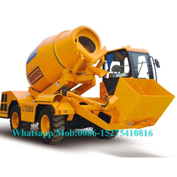 Buy cheap Yellow Concrete Construction Equipment Mini Concrete Truck 5.3m³ Drum Capacity: from wholesalers