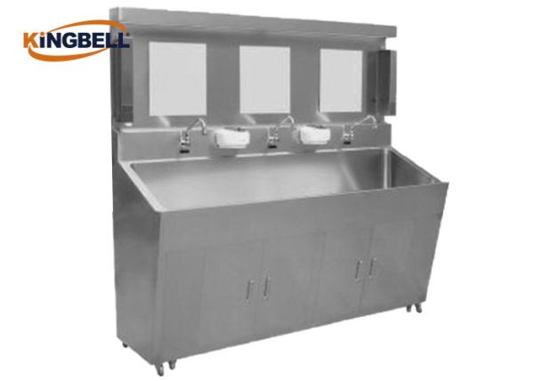 Buy cheap Three Person Mirror Hand Sink , Ss Hand Sink Soap Dispenser Medical from wholesalers