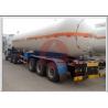 Buy cheap 25 Tons LPG Tanker Truck , White LPG Transport Truck Lean Alloy Steel Tank High Reliability from wholesalers