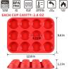 Buy cheap Oilproof Muffin Silicone Baking Tray Lightweight Heat Resistant from wholesalers