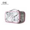 Buy cheap Portable Geometric PU Leather Toiletry Makeup Zipper Wash Bag Waterproof from wholesalers