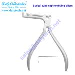Buccal tube cap removing pliers of ortho pliers for dental instruments