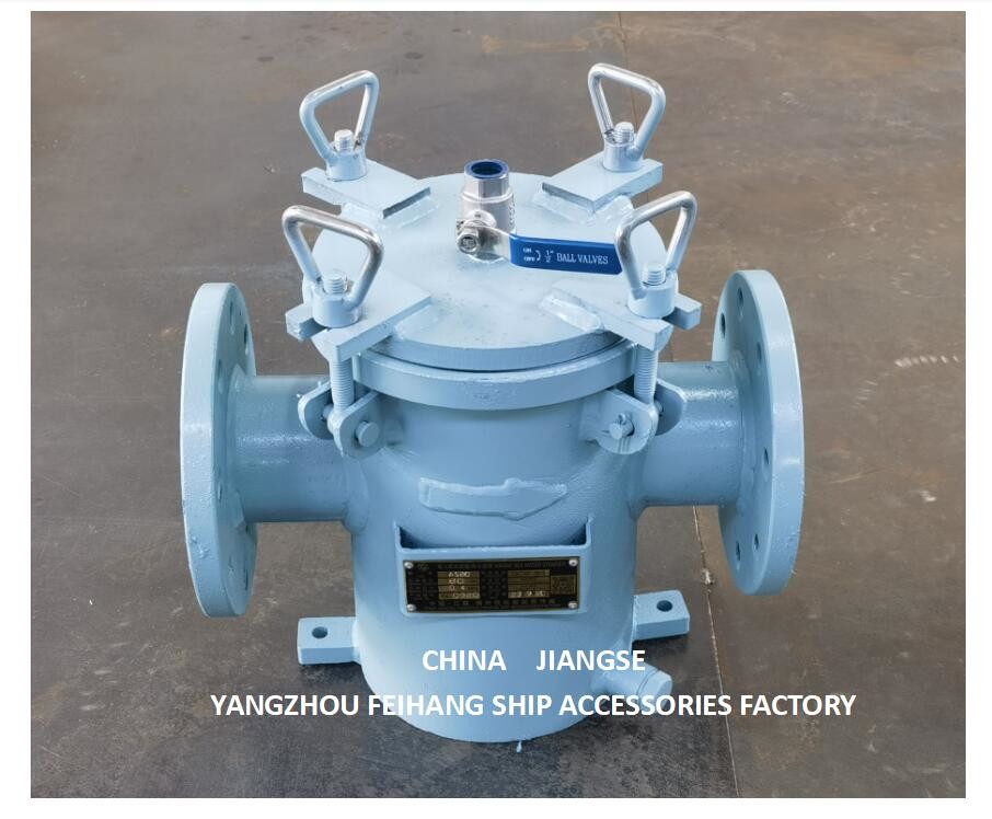 Marine Seawater Filter Carbon Steel Body Stainless Steel Filter Cartridge Model As80 Cb/T497