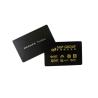 Buy cheap Steel Brass Matt Black Metal Business Cards With Laser Engrave Logo Name from wholesalers