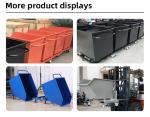 Original Metal Self Dumping Hopper Waste Bin Steel Dumpster Waste Tipping Bins