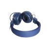 Buy cheap Dark Blue Noise Reduction Earbuds , Plastic Foldable On Ear Headphones from wholesalers