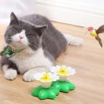 Automatic Electric Rotating Cat Toy Colorful Butterfly Bird Animal Shape