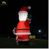 Buy cheap Glowing Inflatable Santa Claus Ornament 33ft Cartoon Giant With LED Lights For Christmas Garden Party Decor from wholesalers