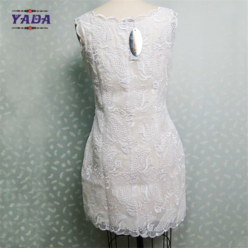 Ladies summer women sexy dresses ladies western designs with embroidery organza dress