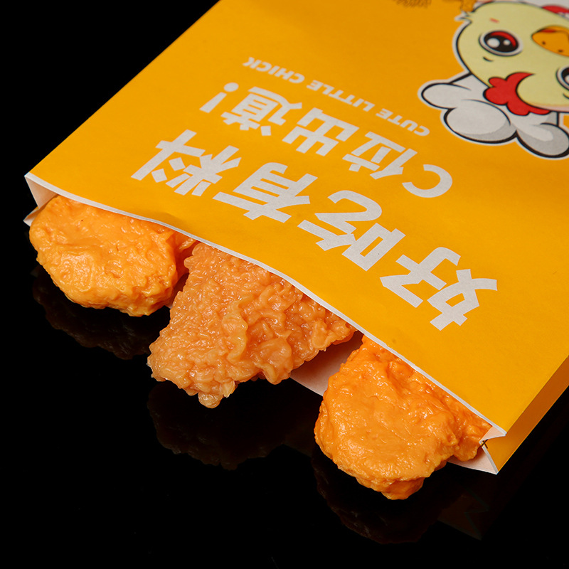 Custom Oil-Proof Fried Chicken French Fries Food Packaging Kraft Paper Bag in Luxury Style