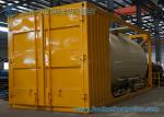 Professional Horizontal Cement Tank Container 20FT Dry Bulk Tanker GB/T16563