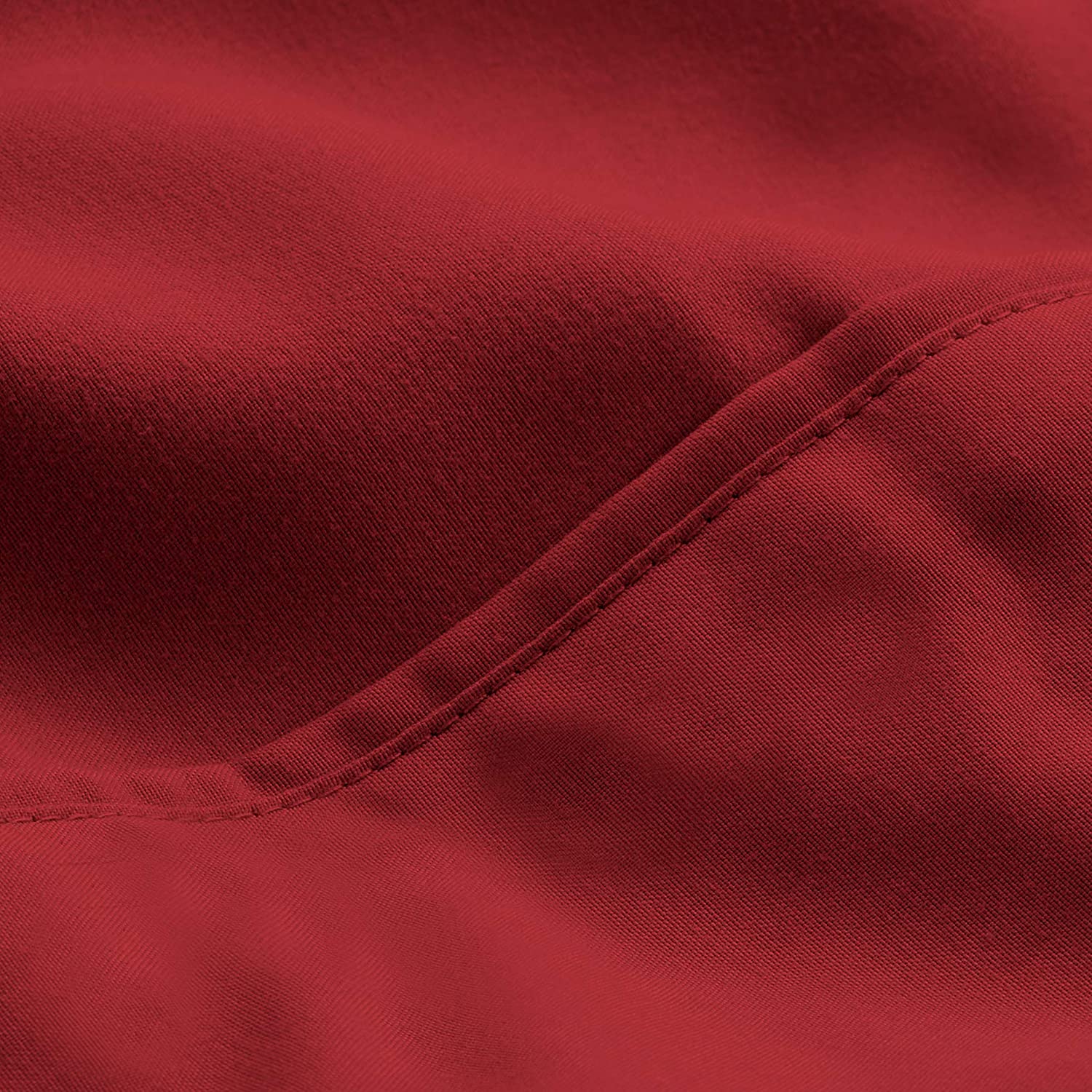 100% Polyester Microfiber Plain 5mm Trim Luxury Bedding Sheet Sets for 6PCS in Xinpai