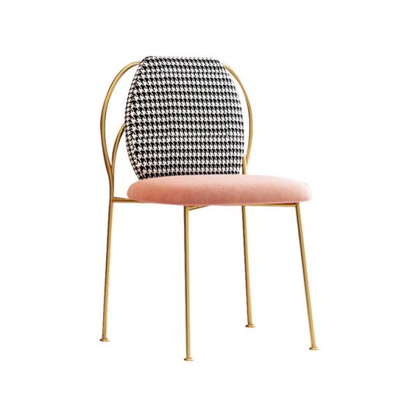 Buy cheap Luxury Nordic Upholstered Dining Chairs , Post Modern Round Dining Chairs from wholesalers