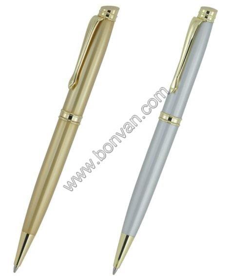 Buy cheap high fashion classic popular metal ballpoint pen, logo printed copper pen from wholesalers