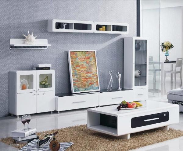 Buy cheap Particle Board Wall Unit Coffee Table High Gloss Modern Simple Style from wholesalers